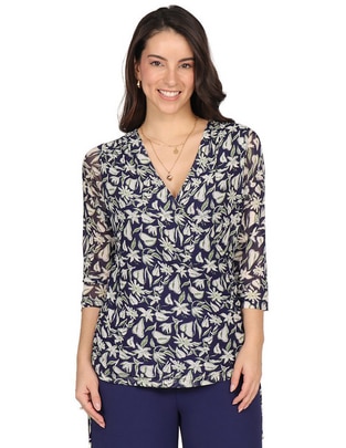 Blusa manga 3/4 para mujer Blusa manga 3/4 para mujer