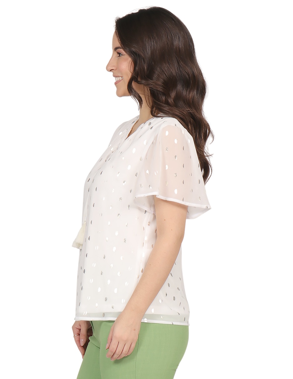 Blusa manga corta para mujer 3