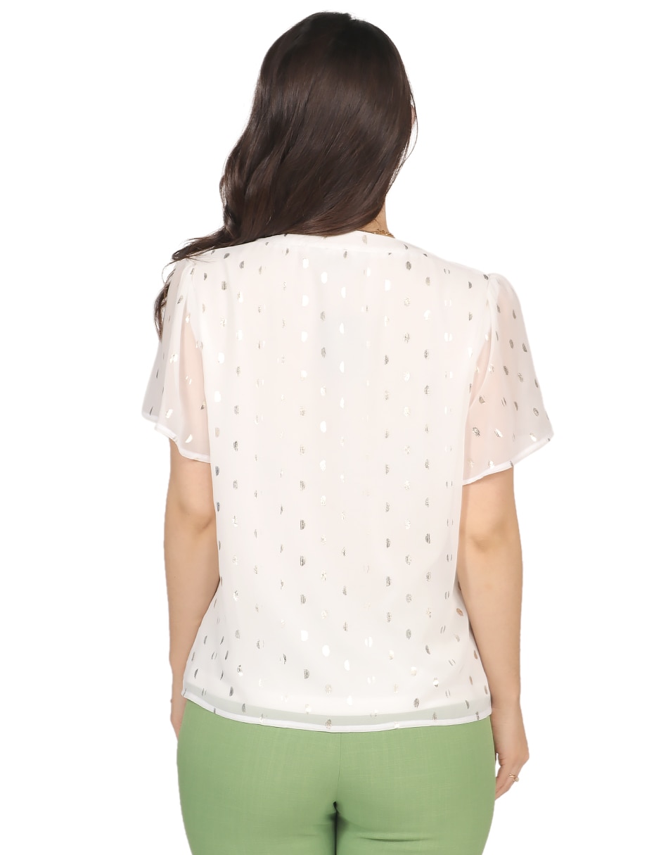 Blusa manga corta para mujer 6