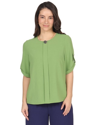 Blusa manga corta para mujer
