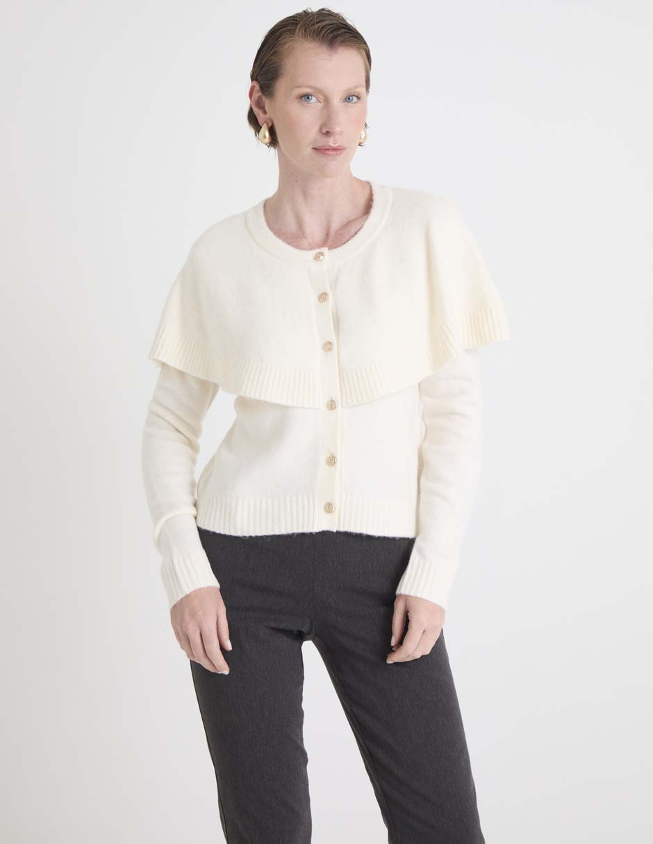 Suéter cuello redondo para mujer 1