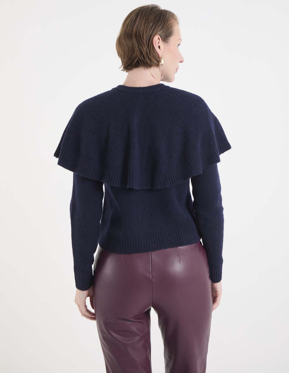 Suéter cuello redondo para mujer 4