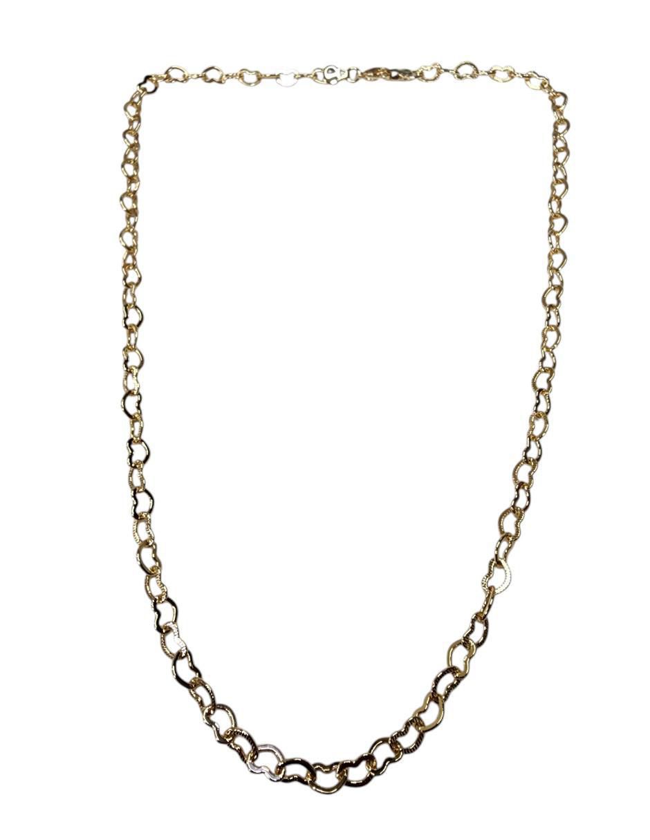 Collar corazón Amor de oro laminado 14 K 2