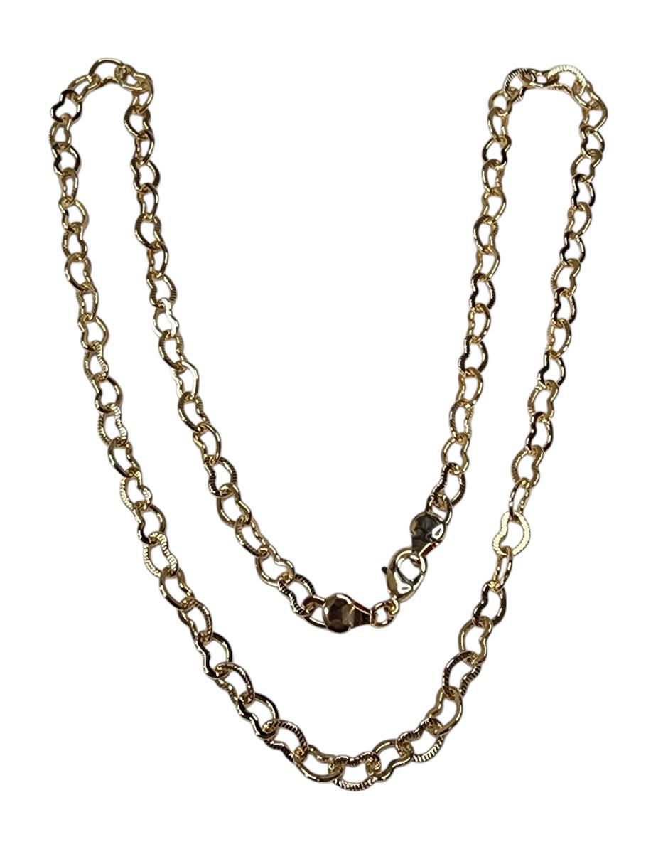 Collar corazón Amor de oro laminado 14 K 4