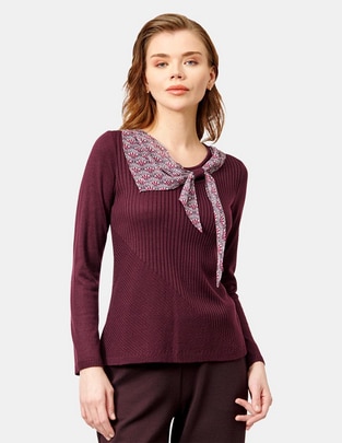 Blusa manga larga para mujer