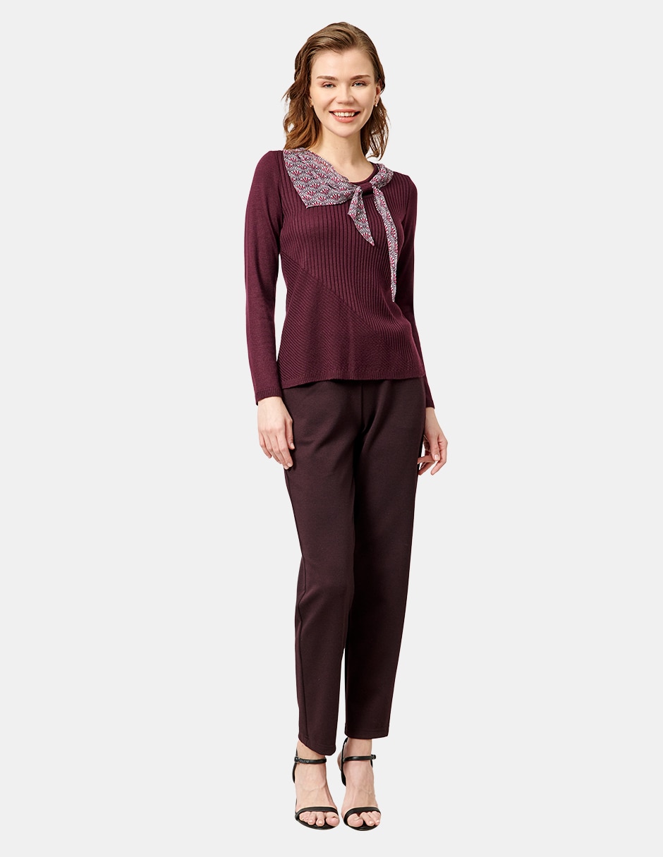 Blusa manga larga para mujer