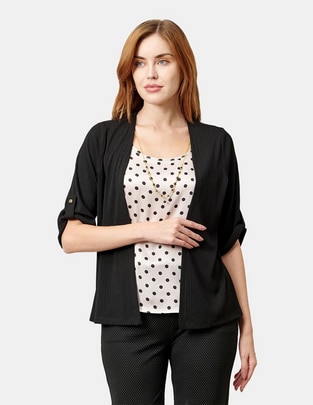 Blusa manga 3/4 para mujer