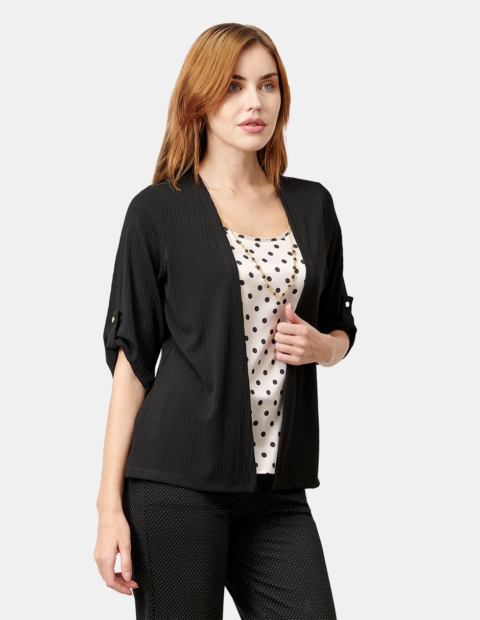 Blusa manga 3/4 para mujer