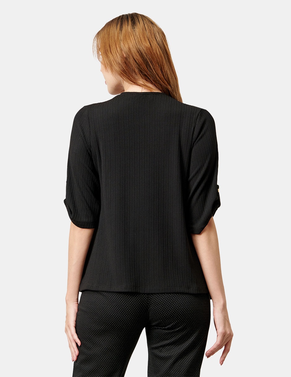 Blusa manga 3/4 para mujer