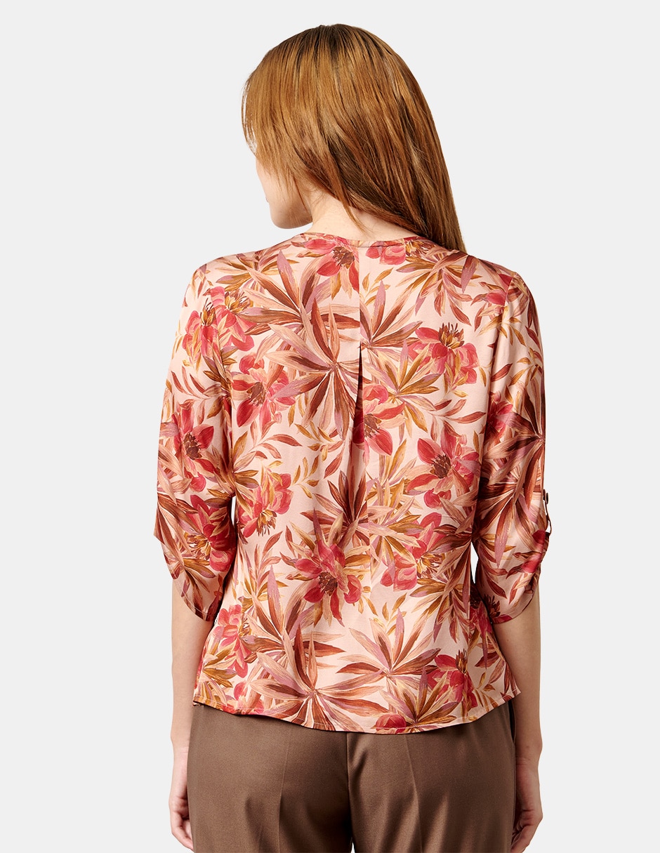 Blusa manga 3/4 para mujer