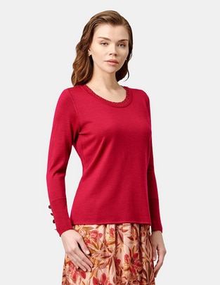 Blusa manga larga para mujer