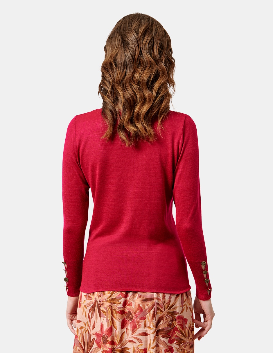 Blusa manga larga para mujer