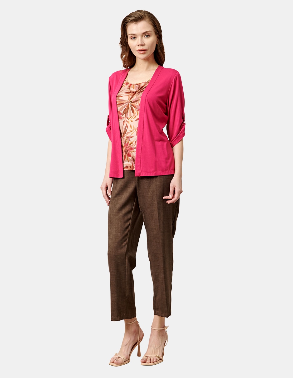 Blusa manga 3/4 para mujer