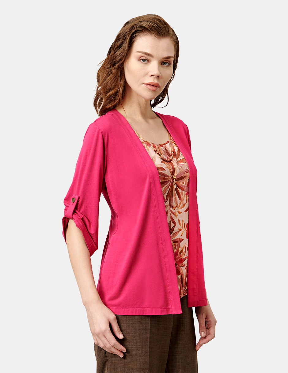 Blusa manga 3/4 para mujer