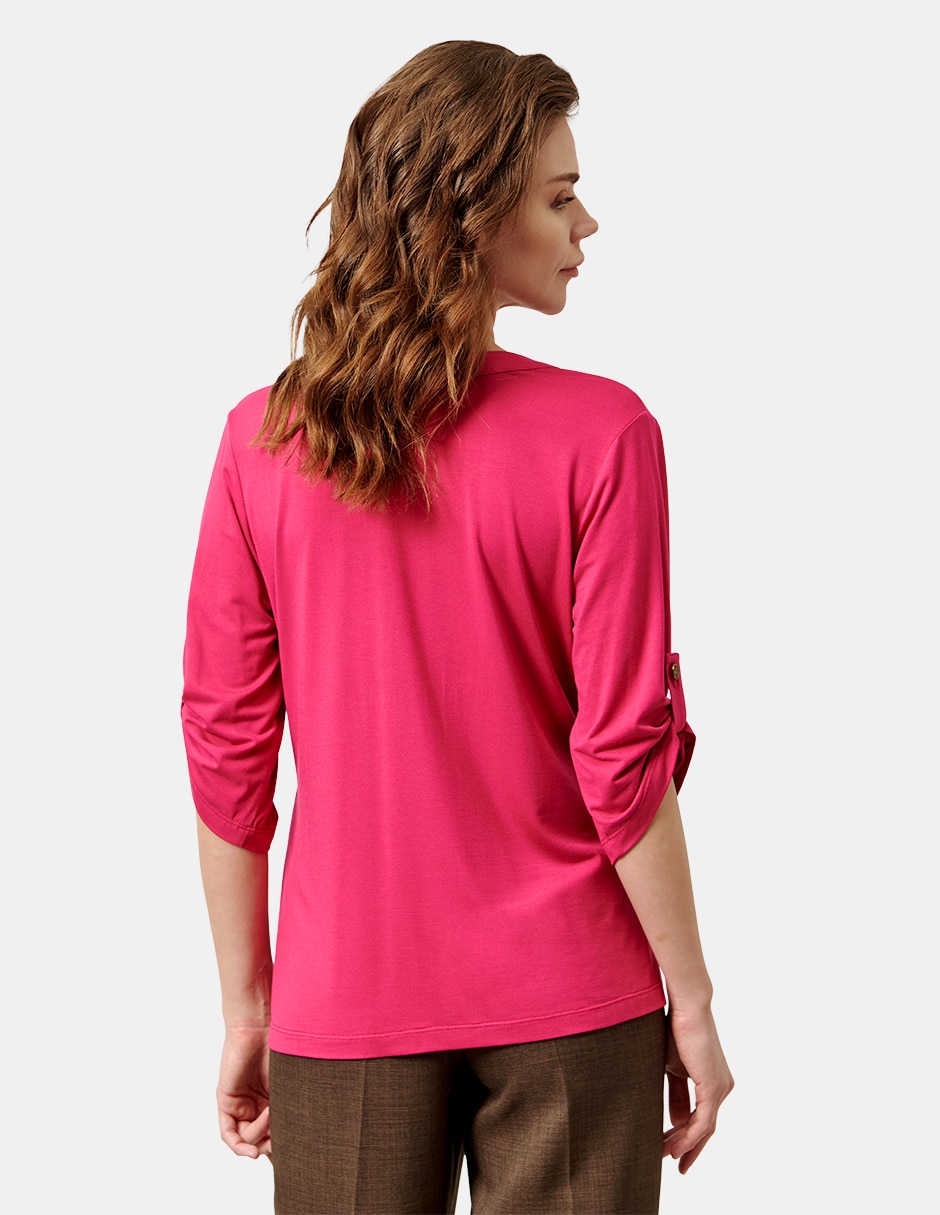 Blusa manga 3/4 para mujer