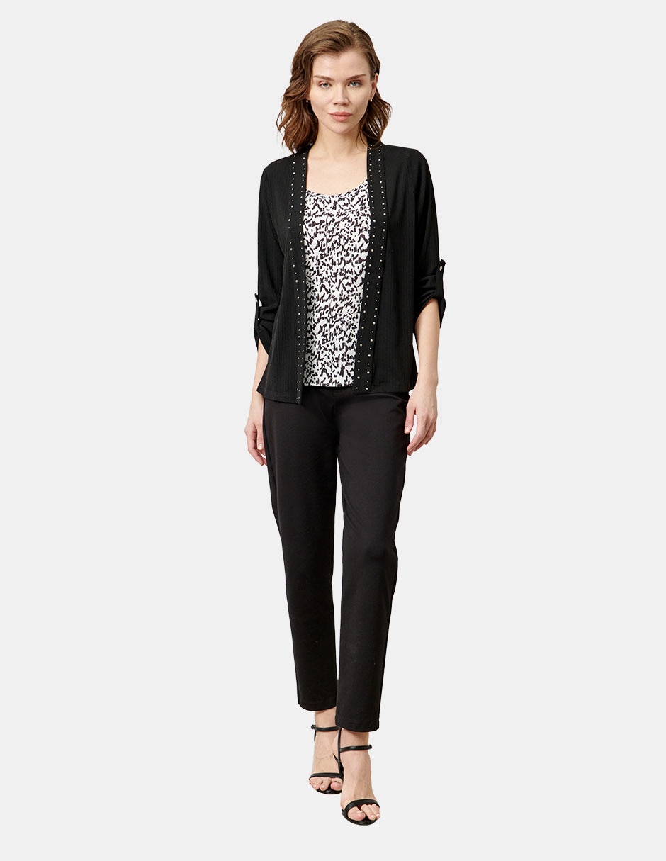 Blusa manga 3/4 para mujer