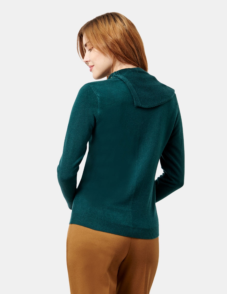 Suéter cuello asimétrico para mujer 6