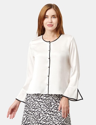 Blusa manga larga para mujer