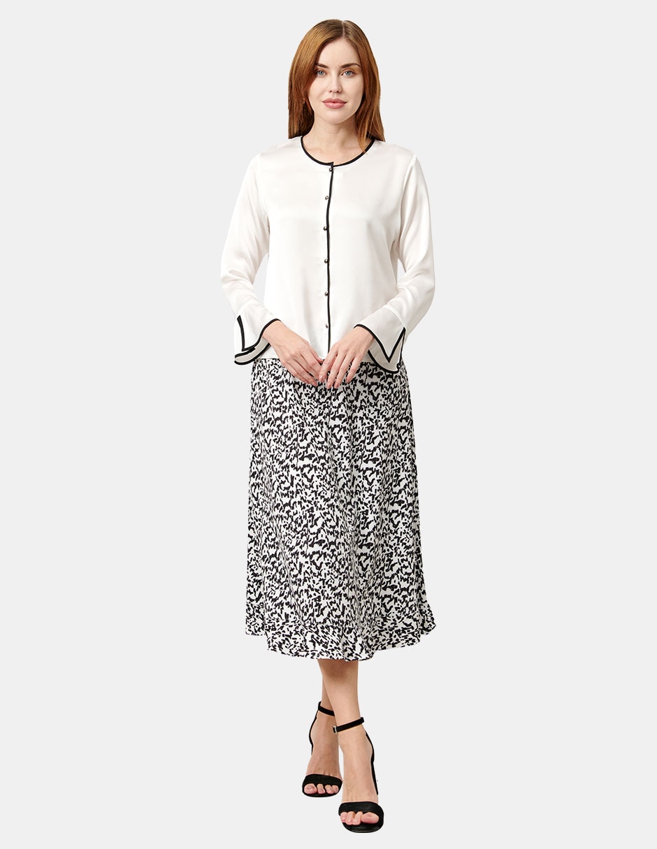 Blusa manga larga para mujer
