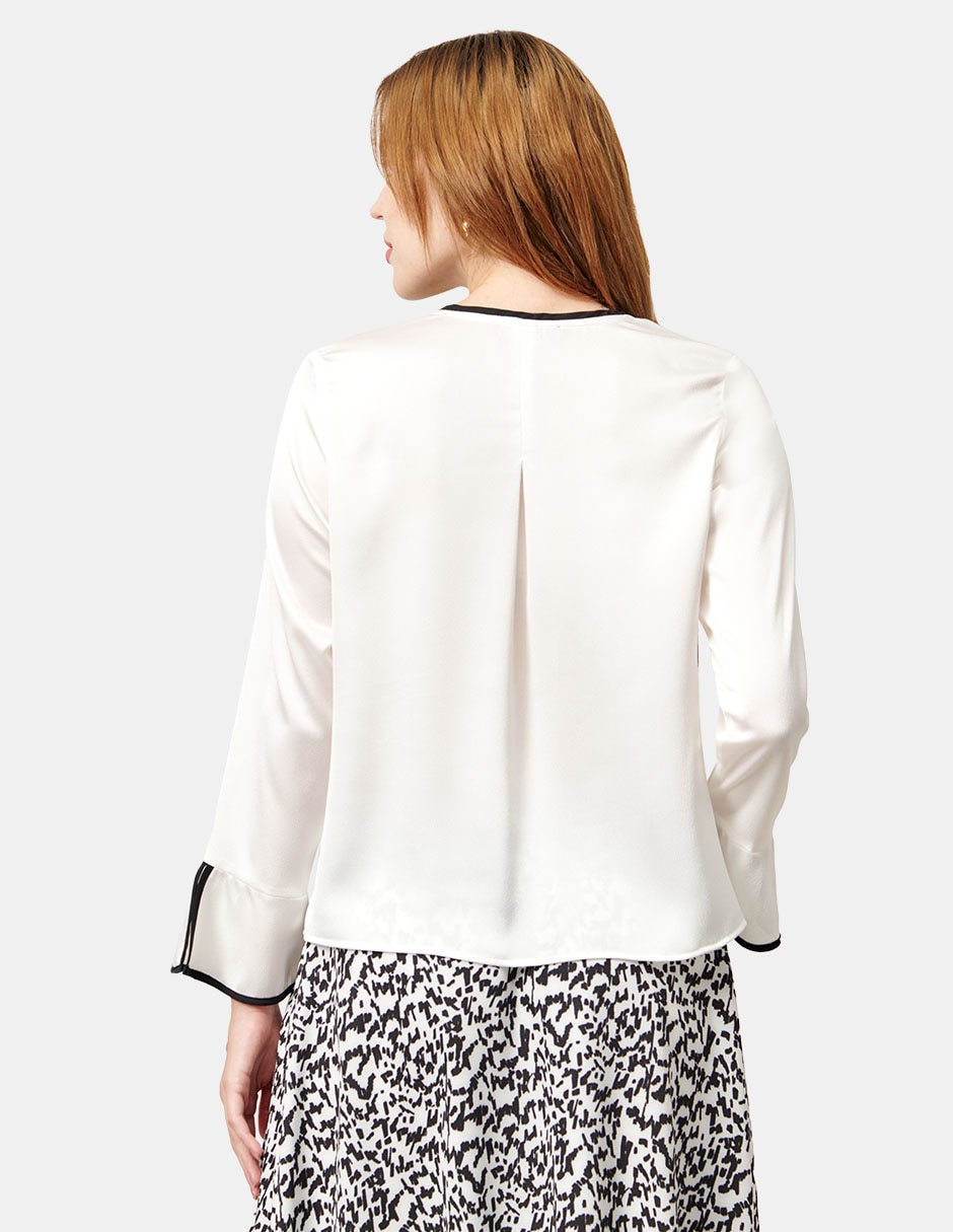 Blusa manga larga para mujer