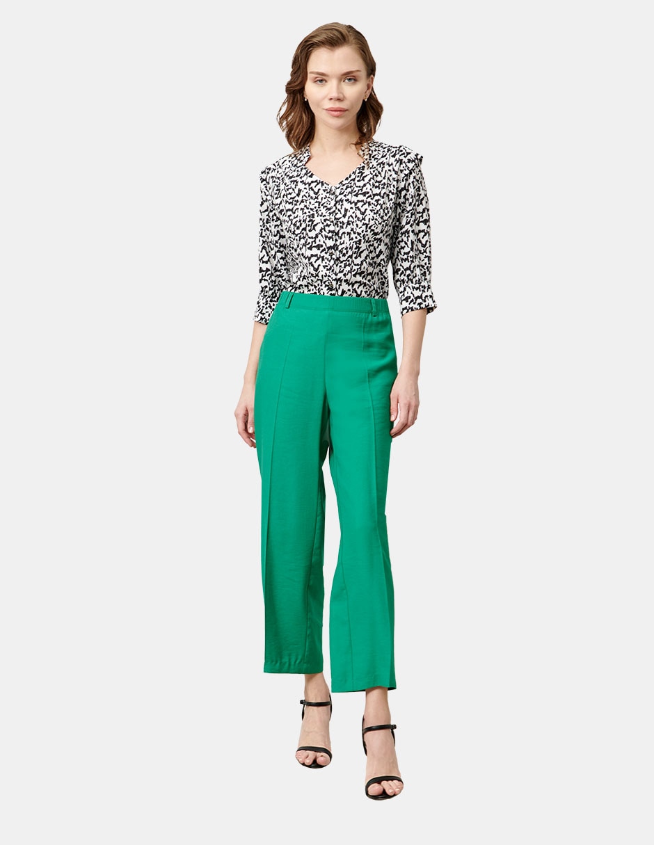 Pantalón de vestir straight para mujer