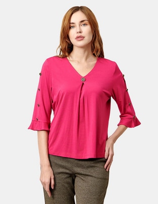 Blusa manga 3/4 para mujer