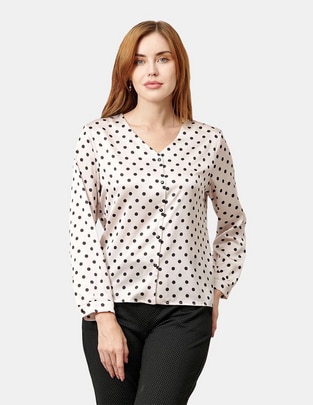 Blusa manga larga para mujer