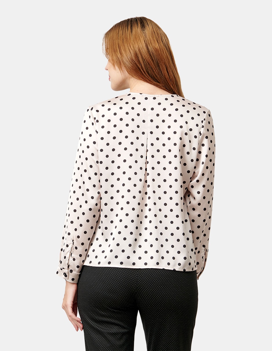 Blusa manga larga para mujer