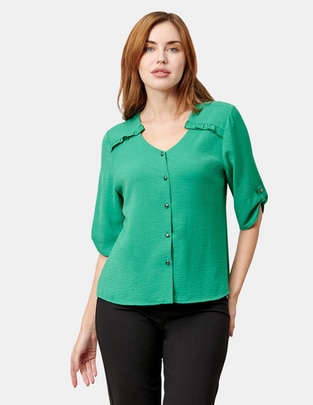 Blusa manga 3/4 para mujer