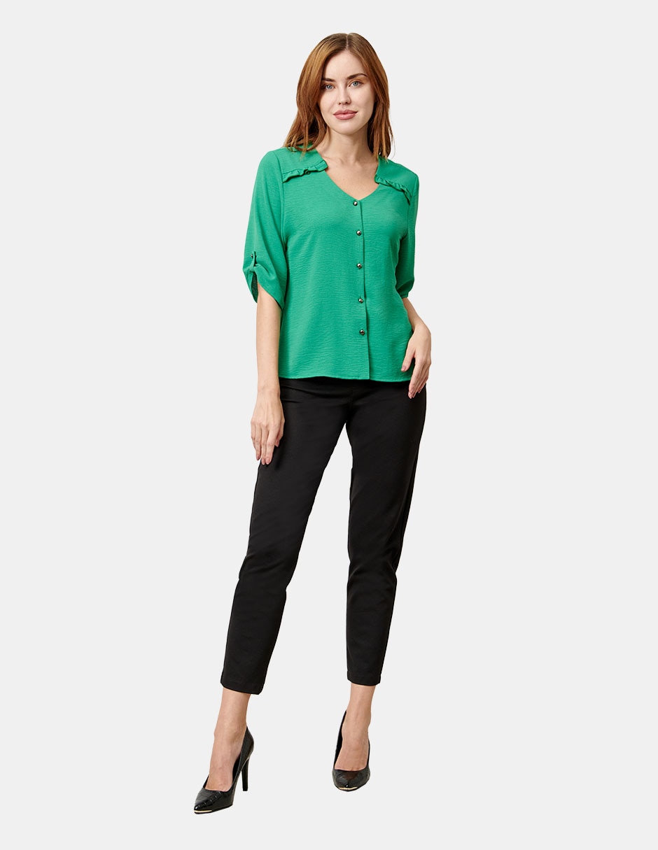 Blusa manga 3/4 para mujer
