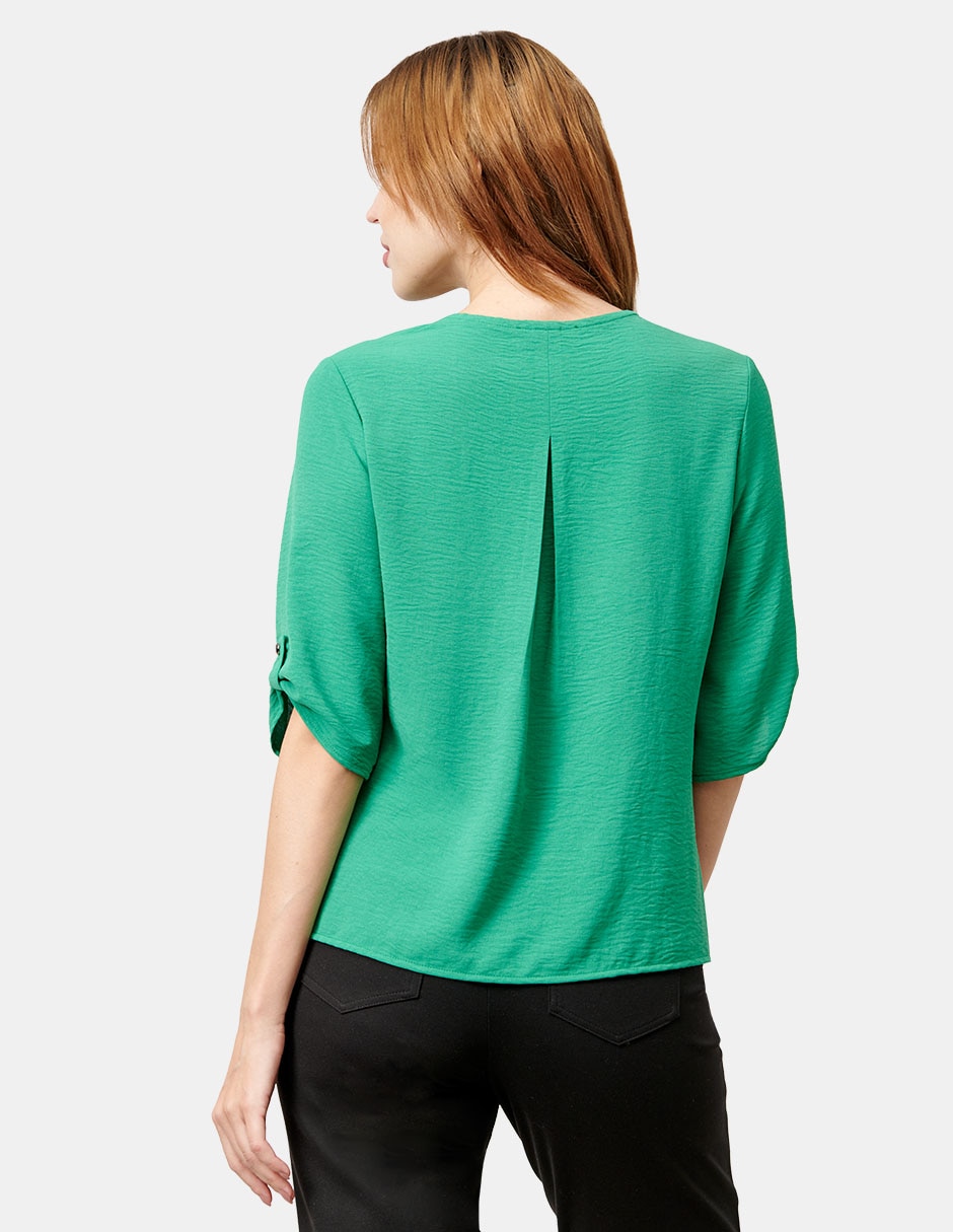 Blusa manga 3/4 para mujer