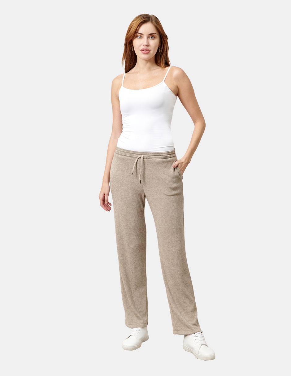 Pants regular con jareta para mujer 5