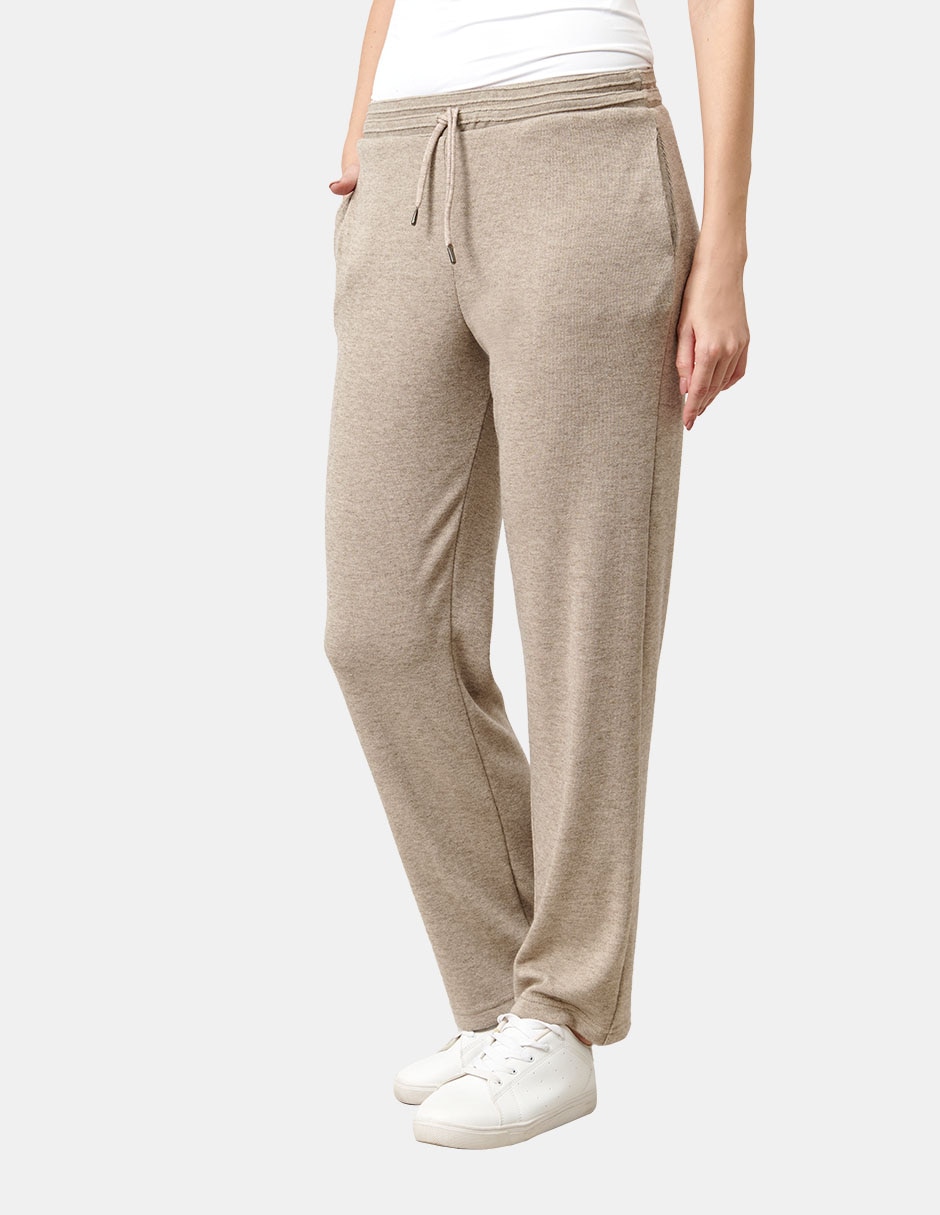 Pants regular con jareta para mujer 6