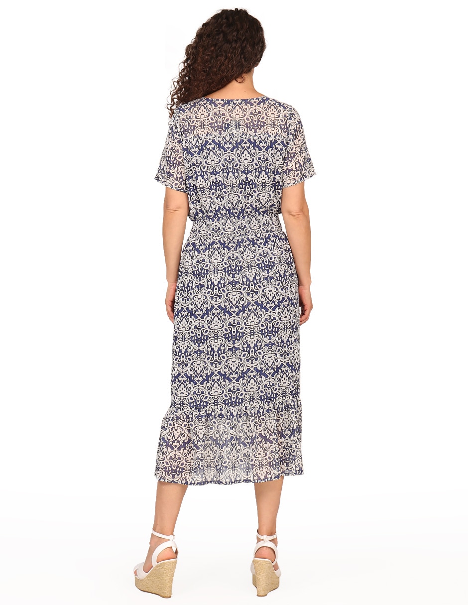 Vestido midi casual duplan bruno para mujer