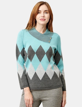 Blusa túnica manga larga para mujer