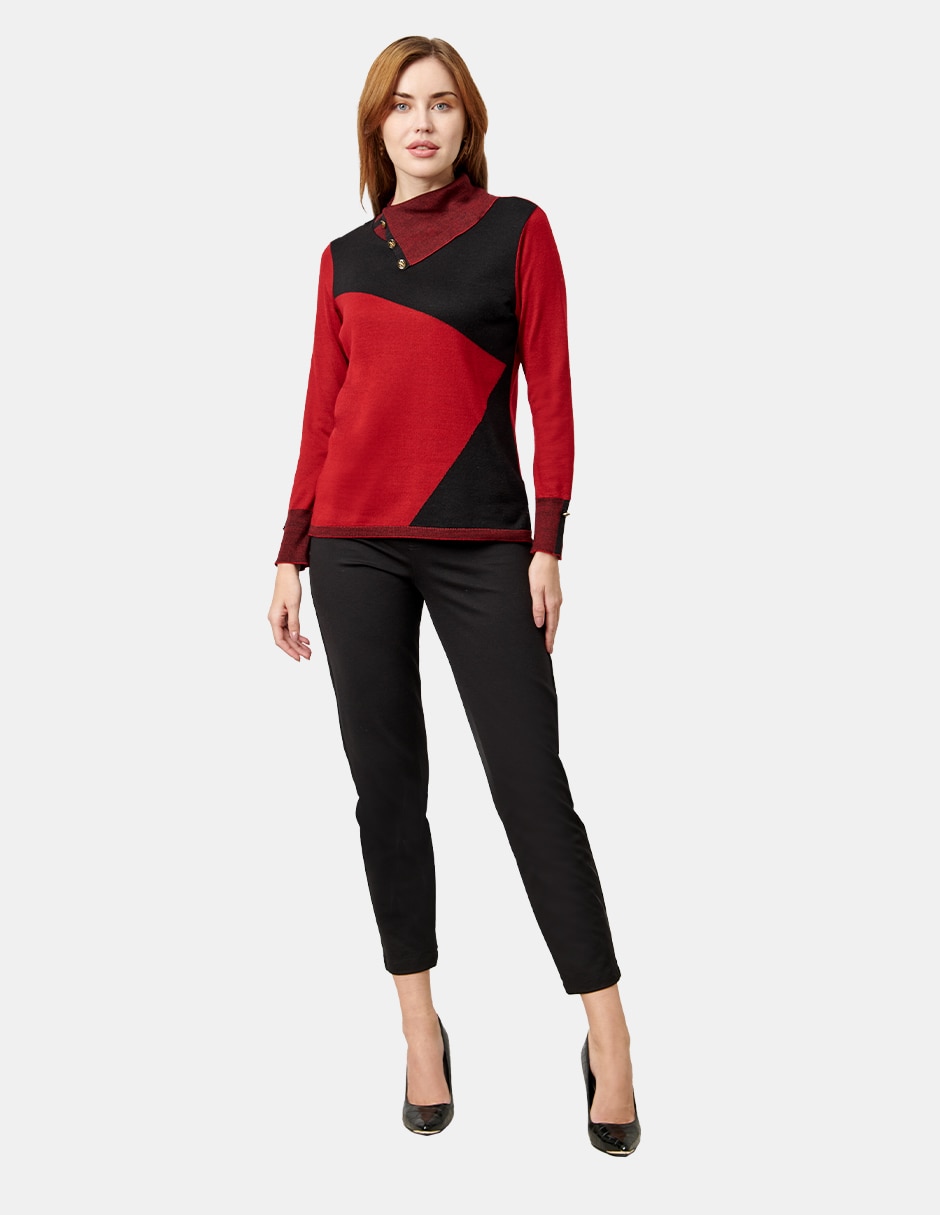 Blusa túnica manga larga para mujer 5