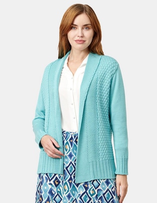 Suéter cuello chal para mujer 1
