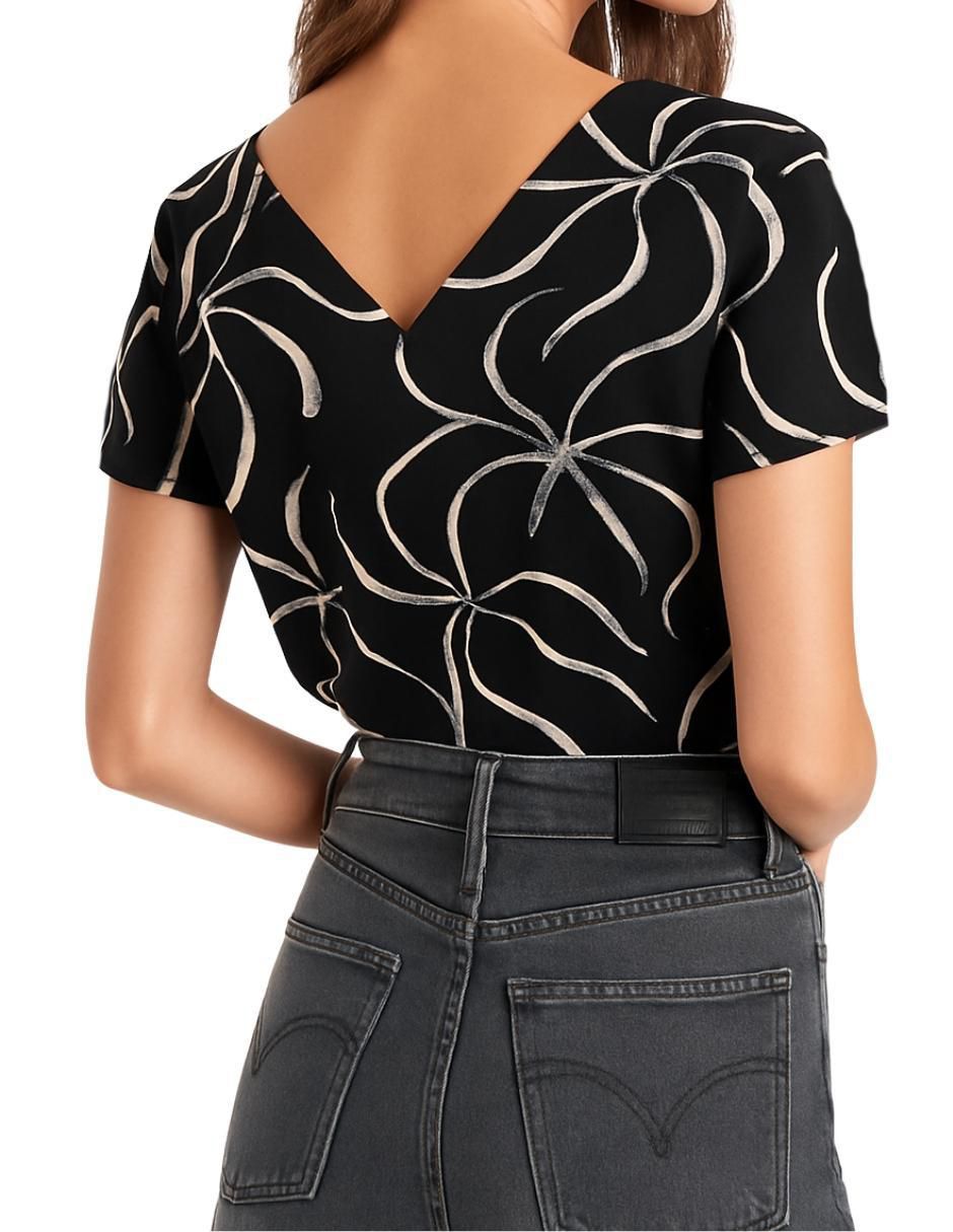 Blusa manga corta para mujer