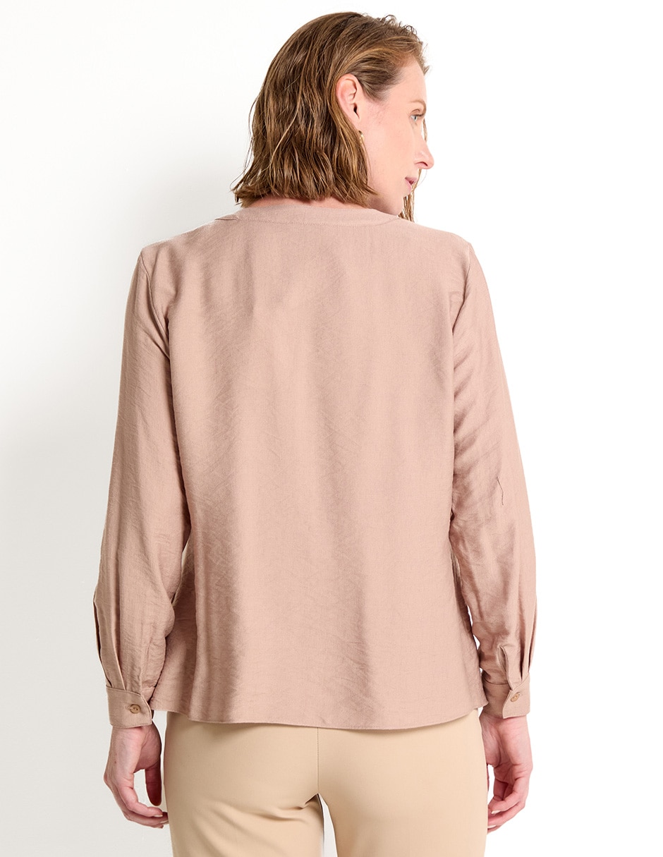 Blusa manga larga para mujer