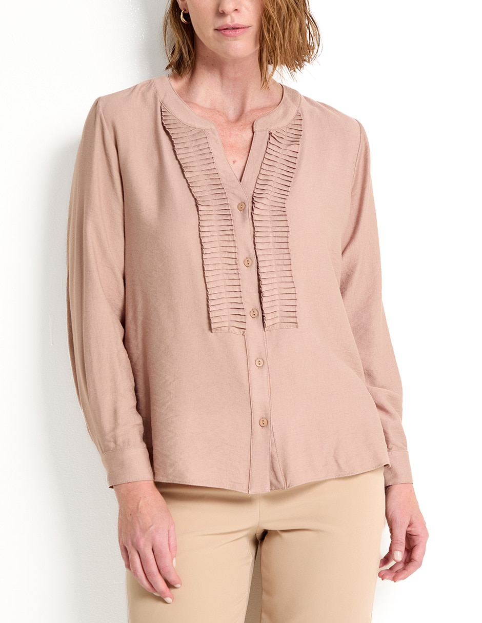 Blusa manga larga para mujer