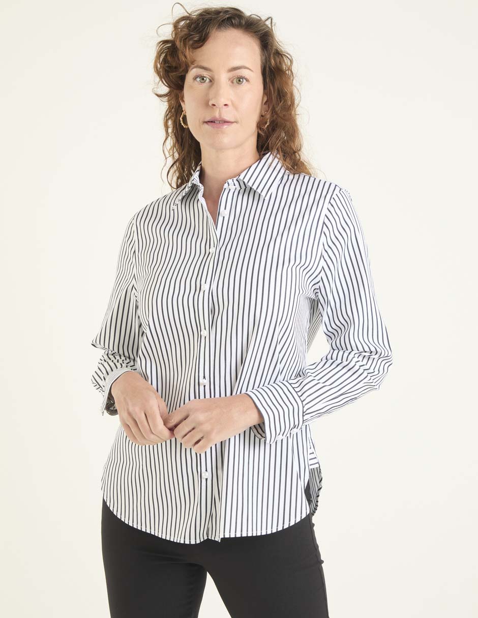 Blusa camisera manga larga para mujer 1