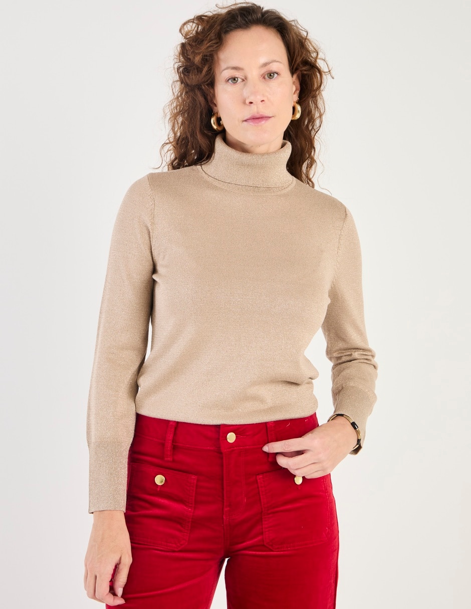 Suéter cuello tortuga para mujer 1