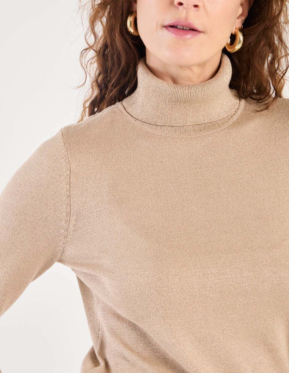 Suéter cuello tortuga para mujer 8