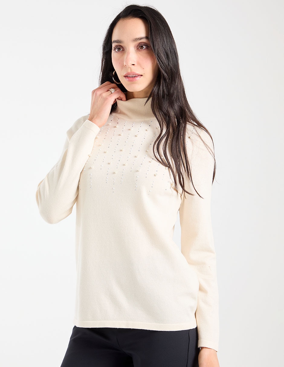 Suéter cuello alto para mujer 1