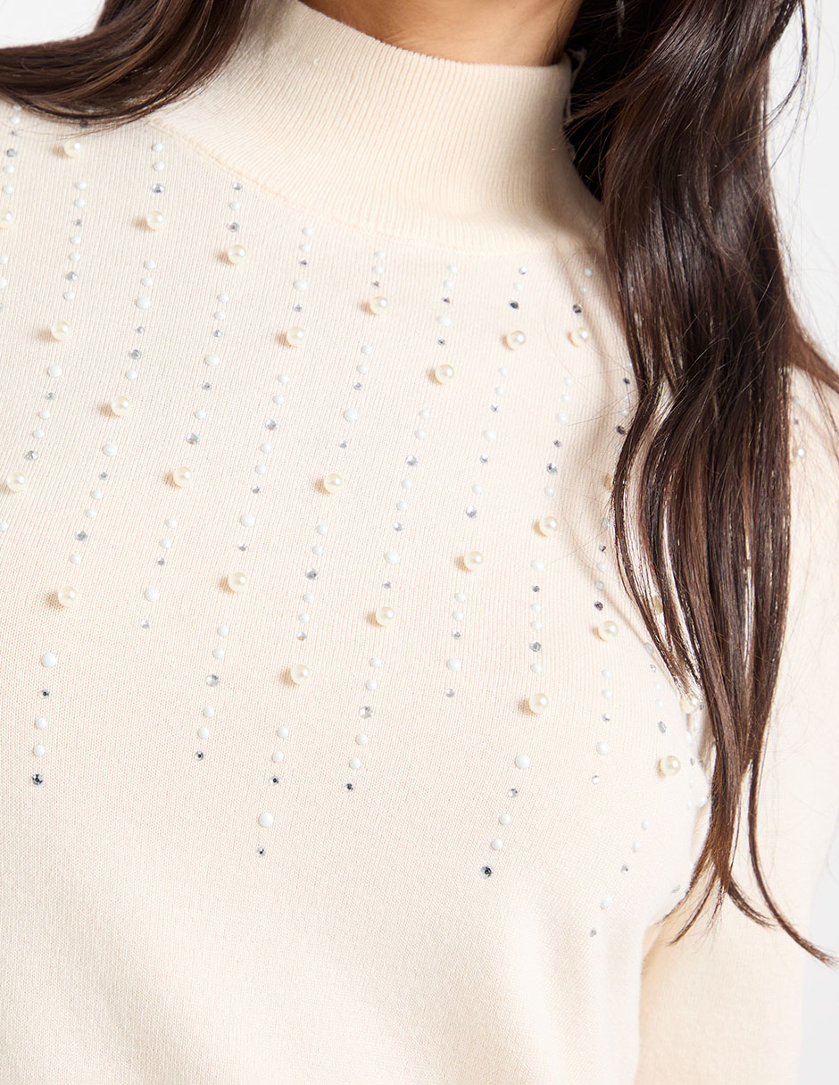 Suéter cuello alto para mujer 9