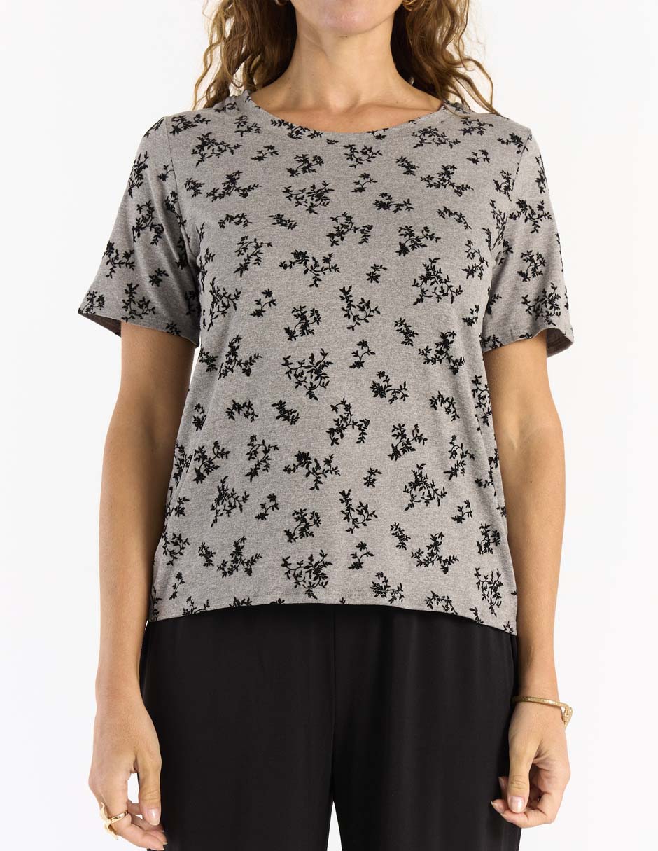 Playera manga corta cuello redondo para mujer 8