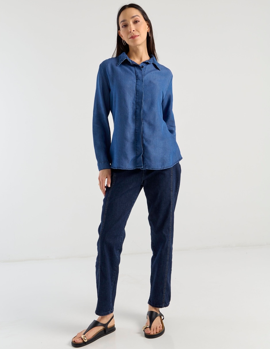 Jeans straight para mujer 6