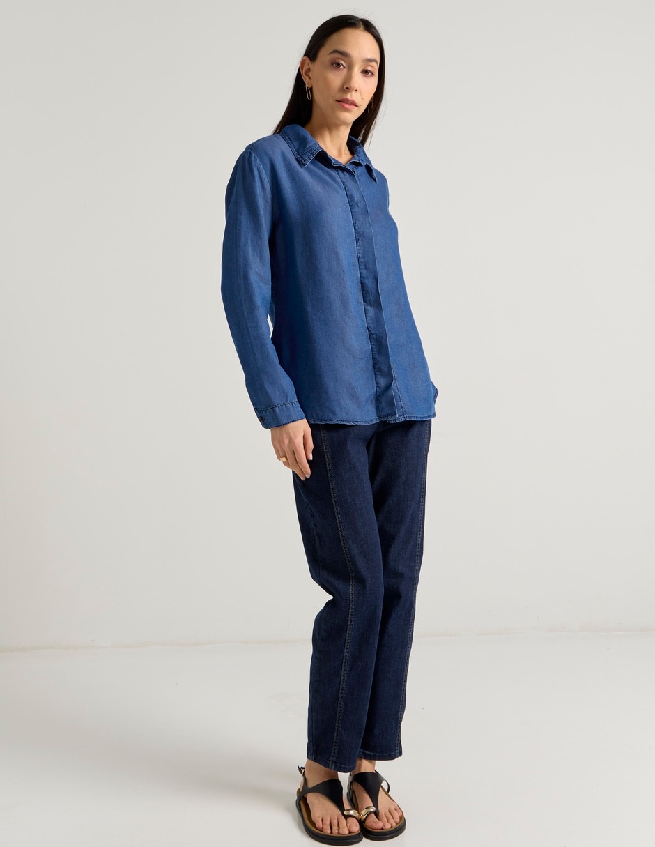 Jeans straight para mujer 5