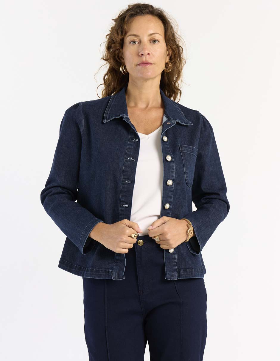 Chamarra de mezclilla para mujer 1