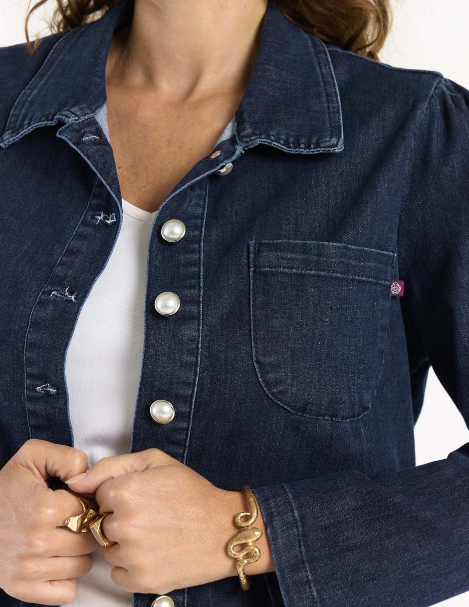 Chamarra de mezclilla para mujer 7